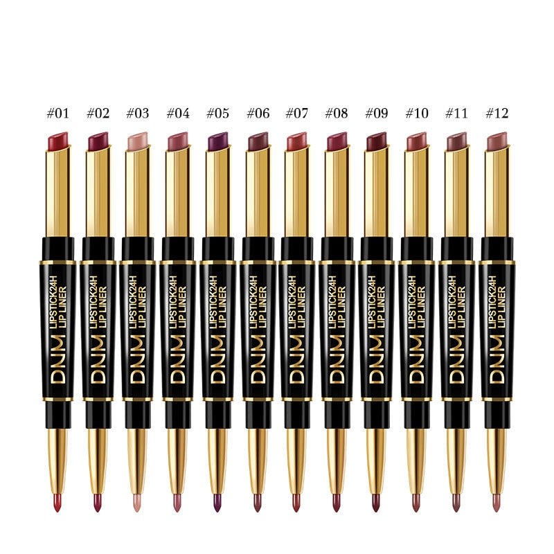 DNM Lippenstift-Set, wasserdicht, matt, Stift, Langanhaltend