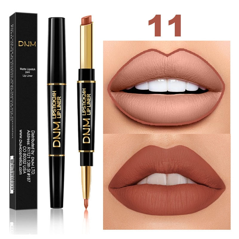 DNM Lippenstift-Set, wasserdicht, matt, Stift, Langanhaltend