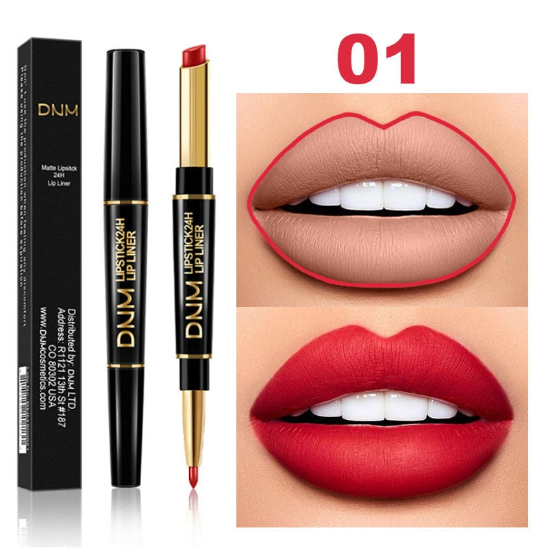 DNM Lippenstift-Set, wasserdicht, matt, Stift, Langanhaltend