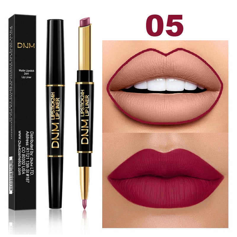 DNM Lippenstift-Set, wasserdicht, matt, Stift, Langanhaltend