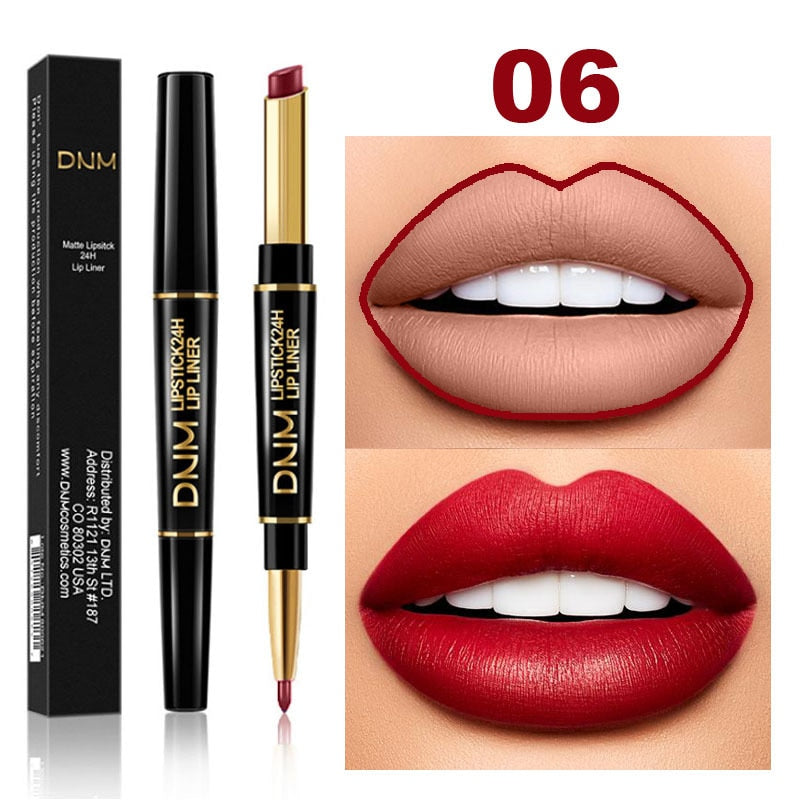 DNM Lippenstift-Set, wasserdicht, matt, Stift, Langanhaltend