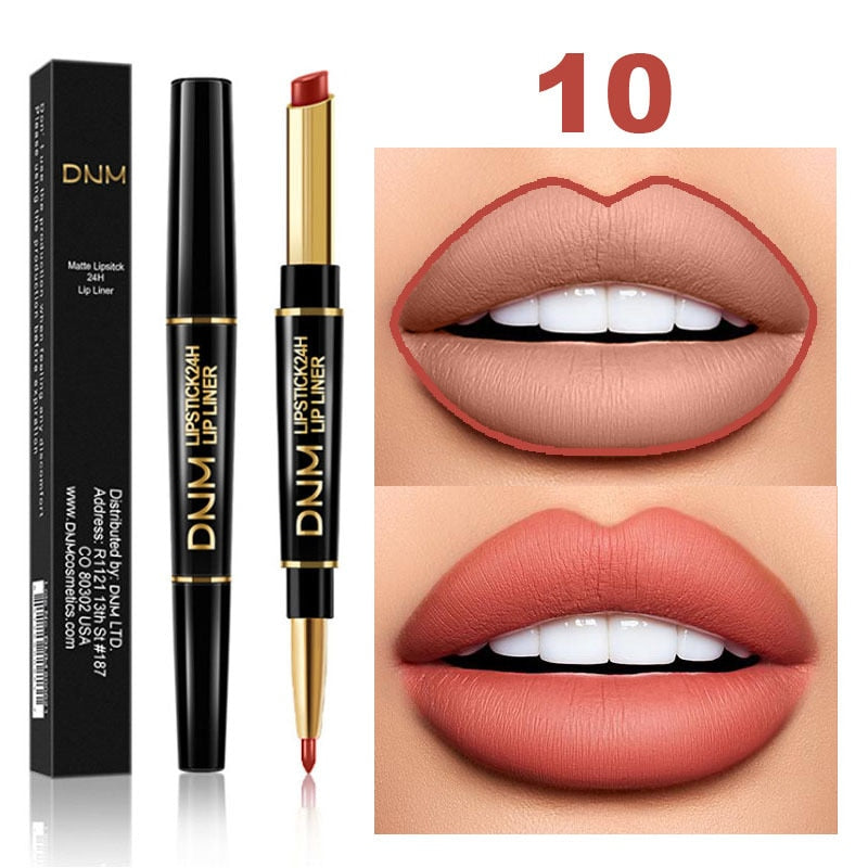 DNM Lippenstift-Set, wasserdicht, matt, Stift, Langanhaltend